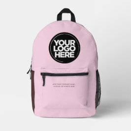Braunrosa | Personalisiertes Firmenlogo und Text Bedruckter Rucksack