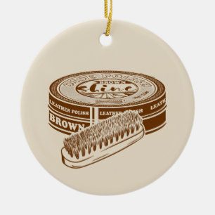 Braunschuhpolster Keramik Ornament