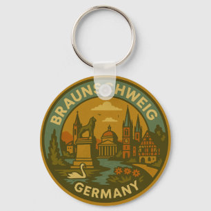 Braunschweig Deutschland Stadtansicht Schlüsselanhänger