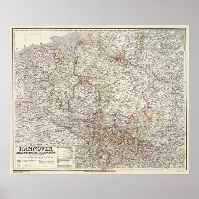 Braunschweig, Oldenburg Poster (Vorne)