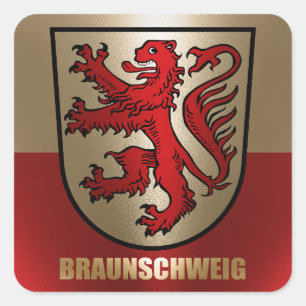 Braunschweig Quadratischer Aufkleber