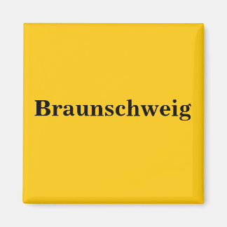 Braunschweig Schild Gold Gleb Magnet