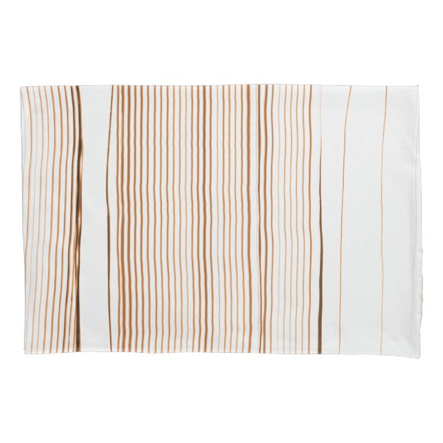 Braunstreifen Kissenbezug (Vorderseite)