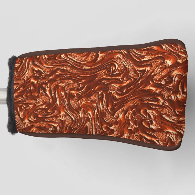 Brauntöne Golf Headcover (Vorderseite)