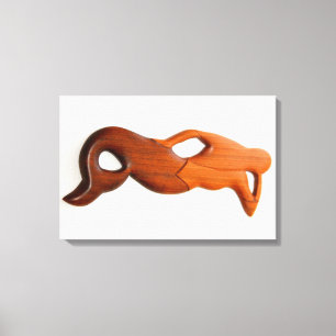 Bräunungs-Meerjungfrau Leinwanddruck