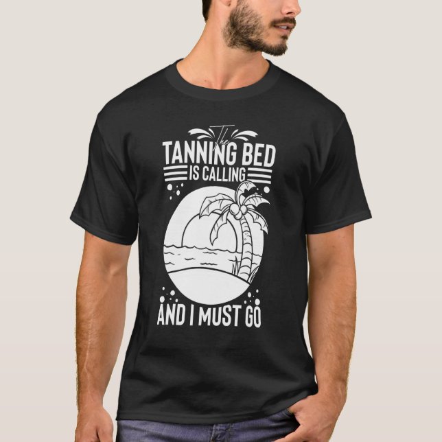 Bräunungsbecken Tan Spray Salon Quotes Indoor Sun  T-Shirt (Vorderseite)