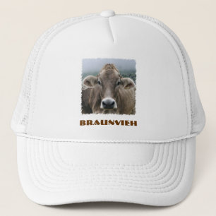 Braunvieh oder Schweizer-Brown-Kuhhut Truckerkappe