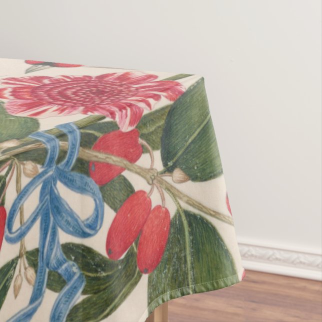 Braunvögel mit Blume und Schmetterling Tischdecke (Beispiel)