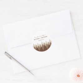 Braunwaldgebiete Gastgeschenk Hochzeit Runder Aufkleber