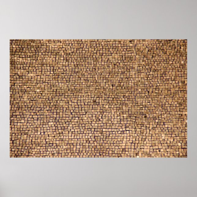 Braunziegelblock Poster (Vorne)