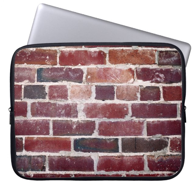 Braunziegelmauer Laptopschutzhülle (Vorderseite)
