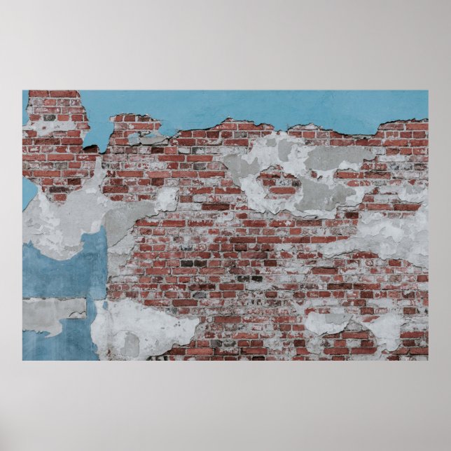 Braunziegelmauer Poster (Vorne)