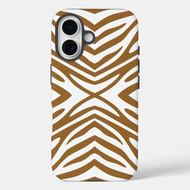Braunzucker-Neutral-Zebra Case-Mate iPhone Hülle (Rückseite)