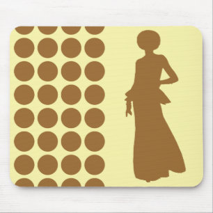 Braunzucker-neutrale Punkte Mode-Silhouette Mousepad