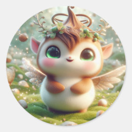 Braunzucker Runder Aufkleber