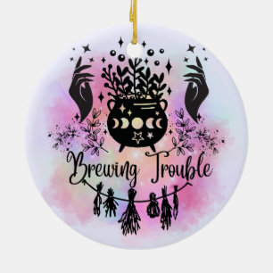 Brauprobleme: Mischous Witchy Design Keramik Ornament