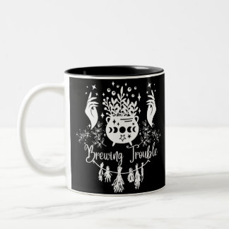 Brauprobleme: Mischous Witchy Design Zweifarbige Tasse