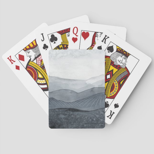 Brausendes graues Tal Spielkarten (Rückseite)