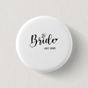 Braut 2025 Hochzeitsankündigung Ehe Button