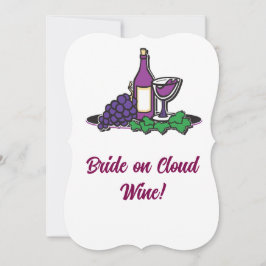 Braut auf Cloud Wine! Dankeskarte
