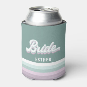 Braut Bachelorette Hochzeit funky Retro 80's Paste Dosenkühler