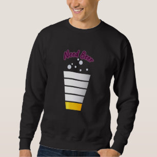 Braut Bier Drink Funny Niedlich Sweatshirt