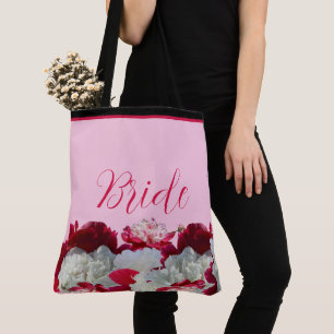 Braut Blumen Pfingstrosen Multi-Print-Tasche