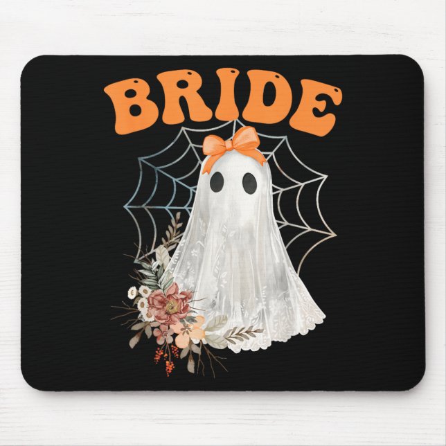 Braut Bogen Spitze Gespenst Boo Crew Halloween Mousepad (Vorne)
