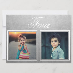 Braut Bräutigam Alter Elegant Klassisch Silber Tis Einladung