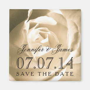 Braut Bräutigam Blumen Save the Date Magnete