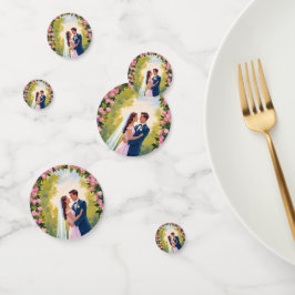 Braut- & Bräutigam-Gartenbogen | Florale Hochzeit  Konfetti