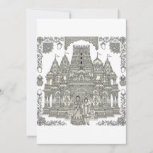 Braut & Bräutigam Hindu Grand Temple