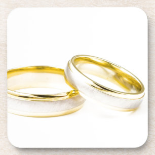 Braut Bräutigam Liebe Hochzeitsringe Duschparty Getränkeuntersetzer
