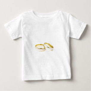 Braut Bräutigam Liebes Hochzeitsringe Duschparty Baby T-shirt