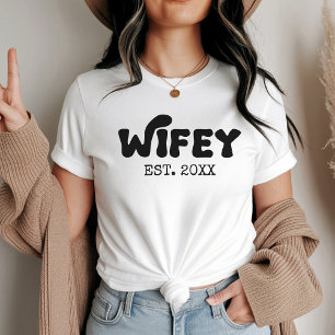 Braut & Bräutigam Matching Hochzeitsgesellschaft B T-Shirt