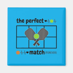 Braut Bräutigam Pickleball Hochzeit Bach Match Tha Magnet