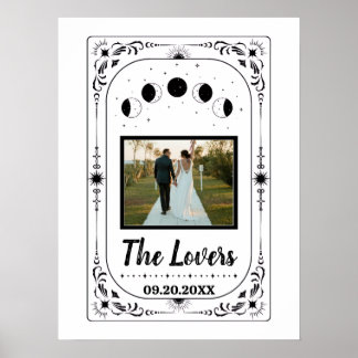 Braut Bräutigam Tarot Hochzeit Liebespaar Foto Poster