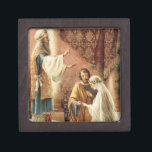 Braut-Bräutigam-Wedding Katholischer Marys Joseph Kiste<br><div class="desc">Dieses ist ein schönes Bild des Priesters,  der die Betrothalheirat von St Joseph und von gesegneten Jungfrau Mary segnet.</div>