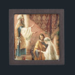 Braut-Bräutigam-Wedding Katholischer Marys Joseph Kiste<br><div class="desc">Dieses ist ein schönes Bild des Priesters,  der die Betrothalheirat von St Joseph und von gesegneten Jungfrau Mary segnet.</div>