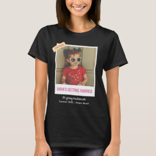 Braut Brautjungfer Vintage-Foto Gen Z Junggesellin T-Shirt