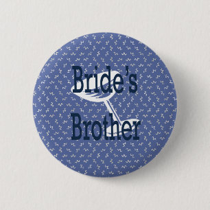 Braut-Bruder-Knopf Button