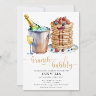 Braut-Brunch Pfannkuchen Einladung
