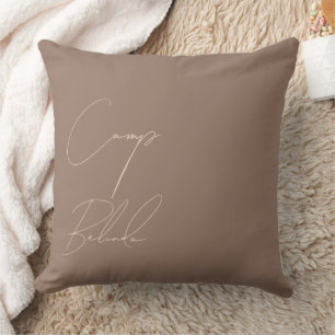 Braut-Camp Mocha Mousse im Sonderdesign Kissen