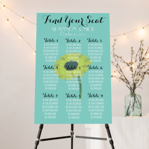 Braut  & Co Sonnenblume 9 Tisch Herbsthochzeit  Poster