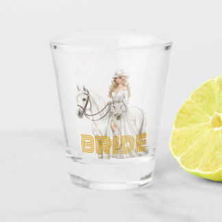 Braut Cowgirl Schnapsglas