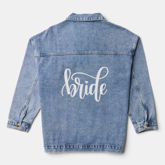 Braut-Denim-Jacke Jeansjacke (Rückseite)