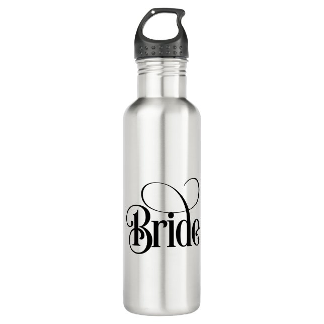 Braut (Design 3) Wasserflasche aus Edelstahl Edelstahlflasche (Vorderseite)