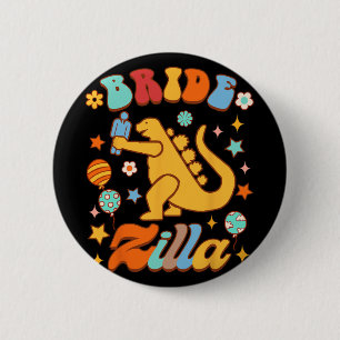 Braut, die bald heiratet, Brautjungfer, Junggesell Button