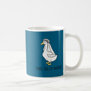 Braut, die Hochzeit verrückte Braut Gans bekommt Kaffeetasse