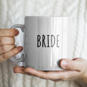 "Braut" Einfaches modernes Landhaus Kaffeetasse